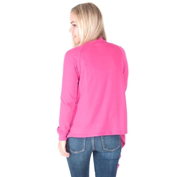 LAST ONE! Pink Waterfall Sweater/Cardigan NWT - Picture 2 of 5